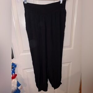 Aerie Black Wide Leg Jumpsuit